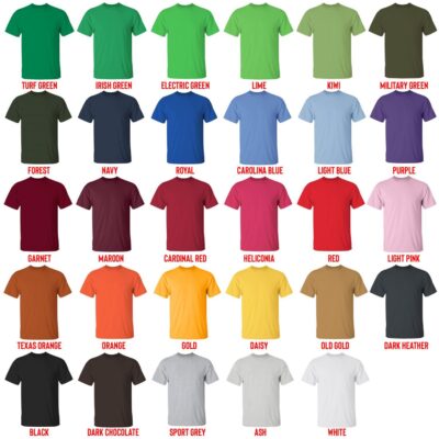 t shirt color chart - Sleep Token Band Store